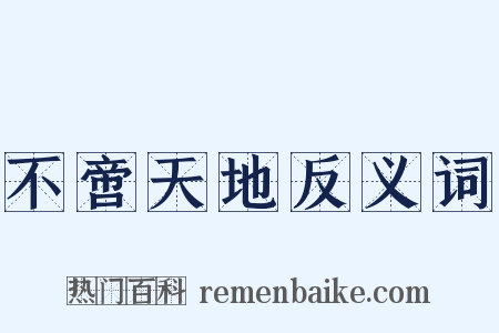 不啻天地反义词是什么意思的图片